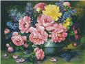 Roses and Delphinium