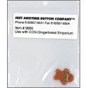 Beads, Buttons & Charm, Santa's Village 10 - Gingerbread Button by Just Another Button Company