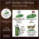 Stitch & a Hoop : Golf Quotes Mini Pattern