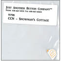 Beads, Buttons & Charm, Frosty Forest 3 - Snowman's Cottage Button by Just Another Button Company