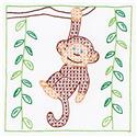 Stamped Stitchable, Monkey (Quilt Blocks) by Jack Dempsey