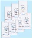 Stamped Stitchable, Mason Jars Days Of The Week by Jack Dempsey
