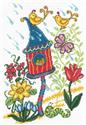 Pattern, Spring Birdhouse by Imaginating