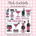 Pattern, Pink Cocktails Will Stitch for Cocktail by PinoyStitch