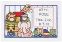 Kit, Noah's Ark Birth Sampler by Janlynn