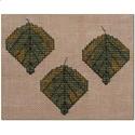 Pattern, Autumn Leaves Wall Quilt Block L by Cross-Point Designs