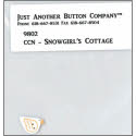 Beads, Buttons & Charm, Frosty Forest 7 - Snowgirl's Cottage Button by Just Another Button Company