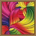 Rainbow Twirl Cross Stitch Pattern