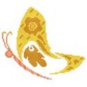 Pattern, Summer Butterfly Yellow by Cross Stitch Wonders