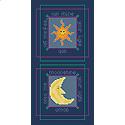 Pattern, Sun and Moon Duo by Artists Alley
