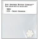 Beads, Buttons & Charm, Frosty Forest 8 - Snowy Reindeer Button by Just Another Button Company
