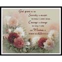 Floral Serenity Prayer