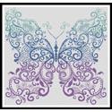 Purple Blue Green Butterfly