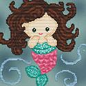 Sweet Little Mermaid #3 Cross Stitch Pattern