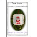 Pattern, Mrs. Santa Cross Stitch Christmas Ornament by Terri's Yarns and Crafts