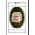 Pattern, Peace Cross Stitch Christmas Ornament by Terri's Yarns and Crafts