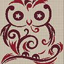Starry Eyed Owl Cross Stitch Pattern