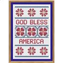 Pattern, Floral Patriotic Card by CrossStitchCards