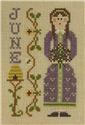 Pattern, Calendar Girls - June by Little House Needleworks