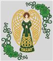 Pattern, Shamrock Celtic Angel by Artists Alley