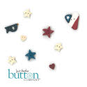 Beads, Buttons & Charm, Scatter Freedom Button Pack by Just Another Button Company