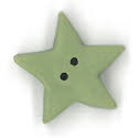 Beads, Buttons & Charm, Large Pale Sage Star by Just Another Button Company