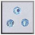 Beads, Buttons & Charm, 13014 - Round Bead Aquamarine AB by Mill Hill