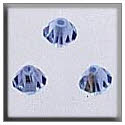 Beads, Buttons & Charm, 13032 - Rondele Light Sapphire AB 4mm by Mill Hill