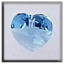 Beads, Buttons & Charm, 13038 - Small Heart Aquamarine by Mill Hill