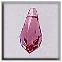 Beads, Buttons & Charm, 13054 - Very Small Teardrop Rose AB by Mill Hill