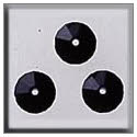 Beads, Buttons & Charm, 13095 - Rondele Jet by Mill Hill