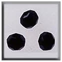 Beads, Buttons & Charm, 13096 - Round Bead Jet by Mill Hill