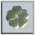 Beads, Buttons & Charm, 12005 - 5 Petal Flower Matte Jonquil by Mill Hill