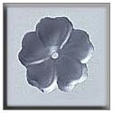 Beads, Buttons & Charm, 12006 - 5 Petal Flower Matte Sapphire by Mill Hill
