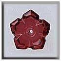 Beads, Buttons & Charm, 12009 - 5 Petal Dim Flower Ruby by Mill Hill