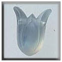 Beads, Buttons & Charm, 12023 - Large Tulip Matte Opal by Mill Hill