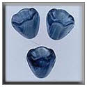 Beads, Buttons & Charm, 12029 - Small Bell Flower Marbled Blue by Mill Hill