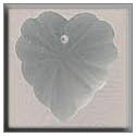 Beads, Buttons & Charm, 12070 - Frosted Starburst Heart Matte Crystal by Mill Hill