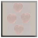 Beads, Buttons & Charm, 12086 - Small Channeled Heart Matte Rosaline by Mill Hill