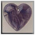 Beads, Buttons & Charm, 12099 - Medium Quartz Heart Purple by Mill Hill
