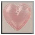 Beads, Buttons & Charm, 12100 - Medium Quartz Heart Pink by Mill Hill