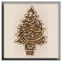 Beads, Buttons & Charm, 12106 - Christmas Tree Gold by Mill Hill