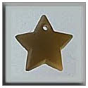 Beads, Buttons & Charm, 12167 - Medium Star Matte Light Topaz by Mill Hill