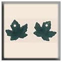 Beads, Buttons & Charm, 12200 - Maple Leaf Matte Tourmaline by Mill Hill