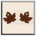 Beads, Buttons & Charm, 12201 - Maple Leaf Matte Autumn Topaz by Mill Hill