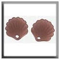 Beads, Buttons & Charm, 12244 - Scallop Shell Matte Dark Rosaline by Mill Hill