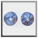 Beads, Buttons & Charm, 12278 - Round lined Bead Goldstone Light Sapphire by Mill Hill
