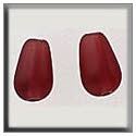 Beads, Buttons & Charm, 12280 - Pearshape Bead AB Matte Dark Rose by Mill Hill