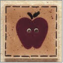 Beads, Buttons & Charm, Quilt Square Apple by Debbie Mumm Buttons