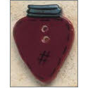 Beads, Buttons & Charm, Red Christmas Bulb by Debbie Mumm Buttons